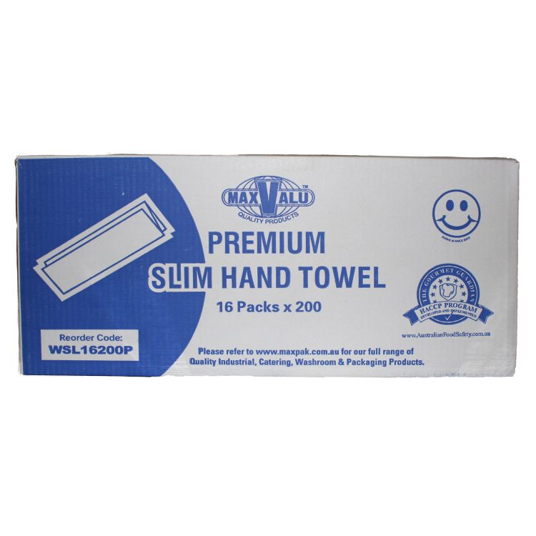 Premium Slim Hand Towel 23x23cm 16x200