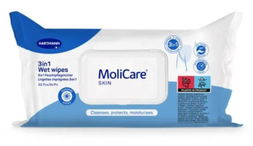 Molicare Skin 3 in1 Wet Wipes