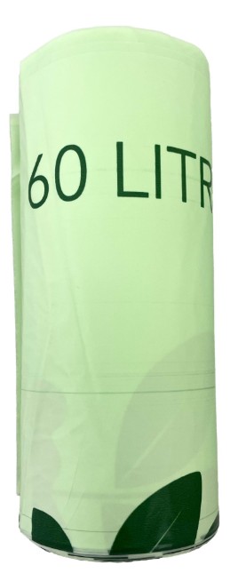 Heavy Duty Compostable Star Seal Bin Liner - 60L