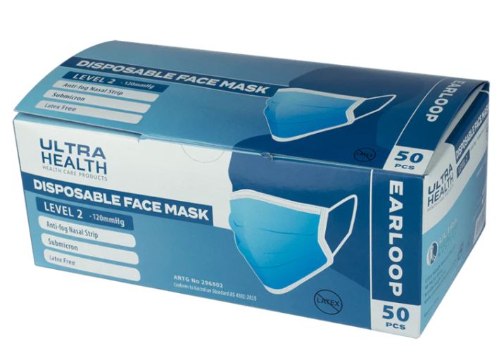 Blue Disposable Face Mask Level 2