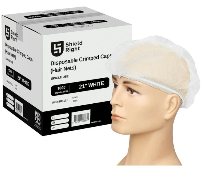 Disposable Hair net - White