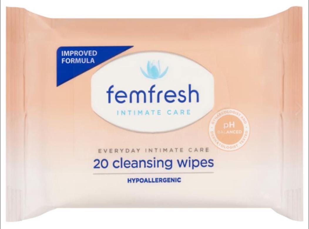 Feminine Wipes Femfresh (Pack of 20)