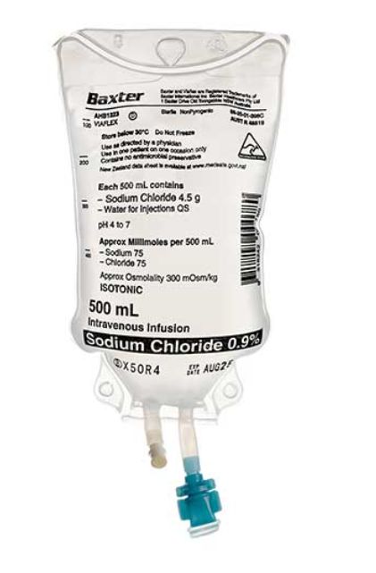 Sodium Chloride 0.9% IV Solution - 500ml