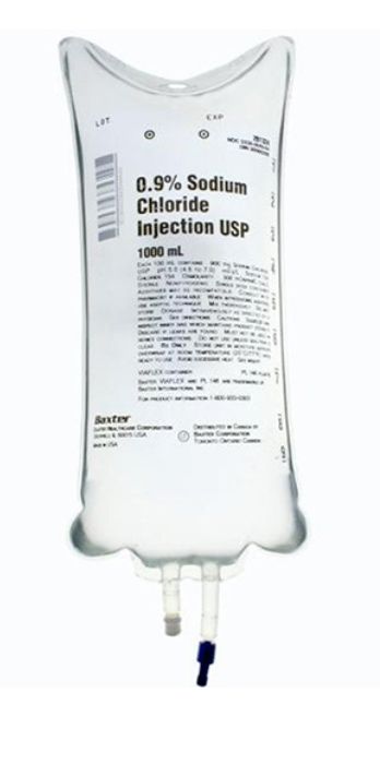 Sodium Chloride 0.9% IV Solution -1000ml