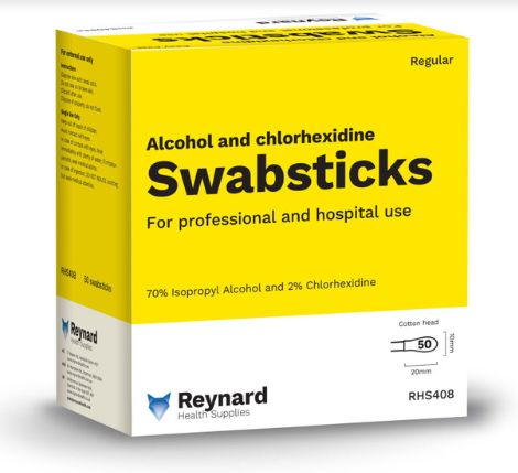 Alcohol and Chlorhexidine Swabsticks
