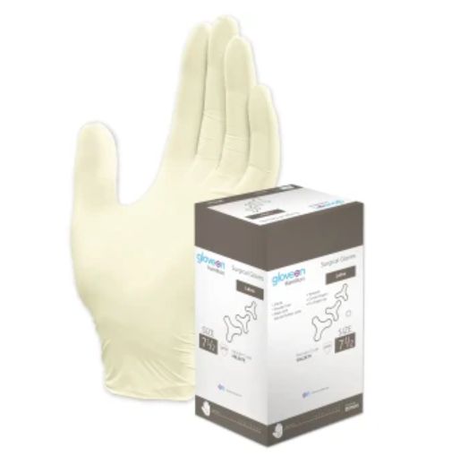 Hamilton Latex Sterile Powder Free Gloves Size 7.5 - Box of 50