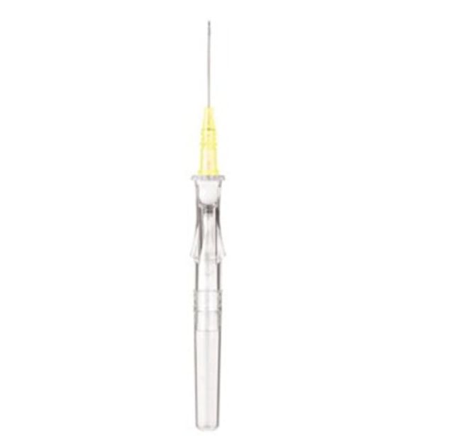 BD Insyte Autoguard BC Pro IV Catheter 24G X 19mm Yellow