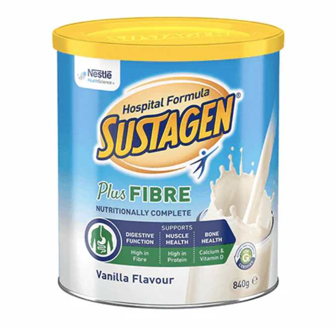 Nestle Sustagen Hospital Formula - PLUS FIBRE 840g Vanilla