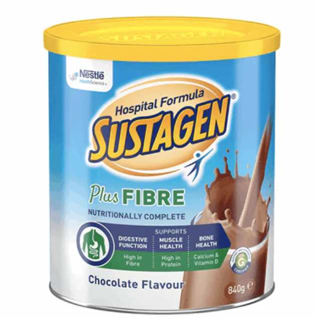 Nestle Sustagen Hospital Formula - PLUS FIBRE 840g Chocolate