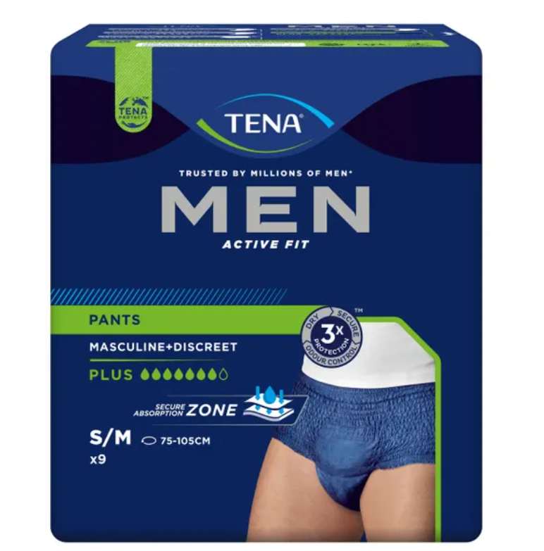 Tena Active Fit Plus Men's Pant Medium 75-105 cm 700ml Navy