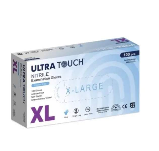 Ultra Touch Gloves Nitrile XLarge Blue
